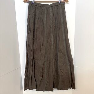 Garnet Hill Cotton Maxi Skirt